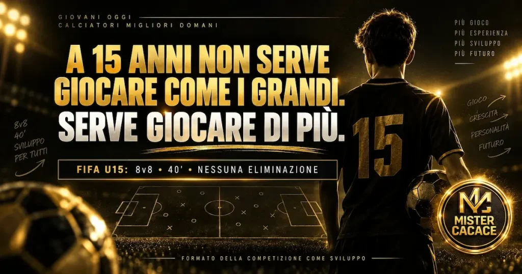 FIFA U15 2026 formato 8v8 e sviluppo nel calcio giovanile
