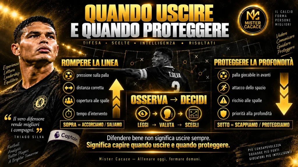 Quando uscire e quando proteggere la profondità nel calcio