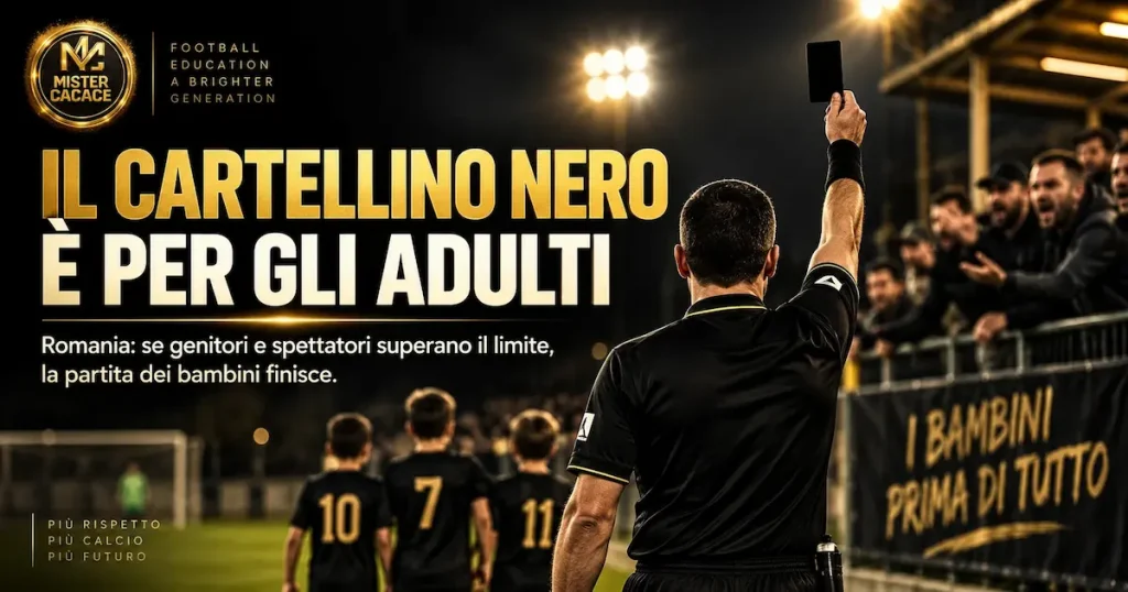 Cartellino nero nel calcio giovanile: tutela dei bambini e comportamento dei genitori
