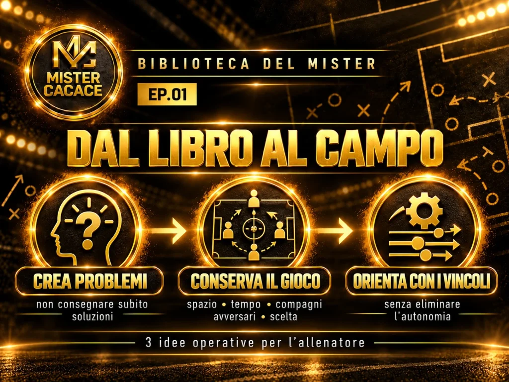 Dal libro al campo tre idee per allenare nel calcio giovanile