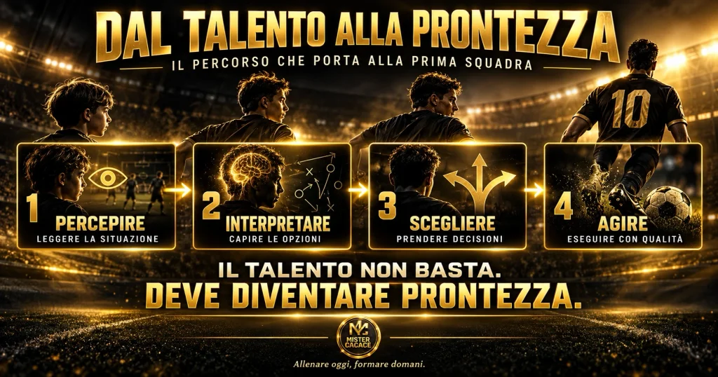Dal talento alla prontezza percepire interpretare scegliere agire calcio giovanile