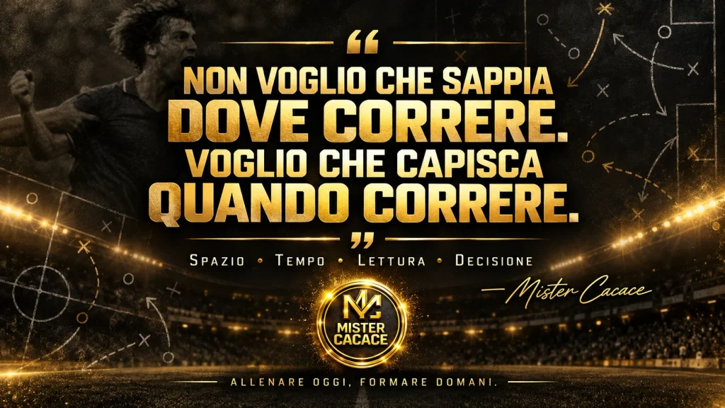 Formazione del giovane centrocampista: spazio, tempo, lettura e decisione secondo Mister Cacace