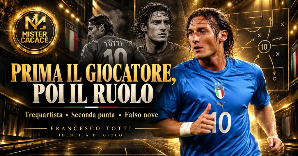 Francesco Totti: prima il giocatore, poi il ruolo