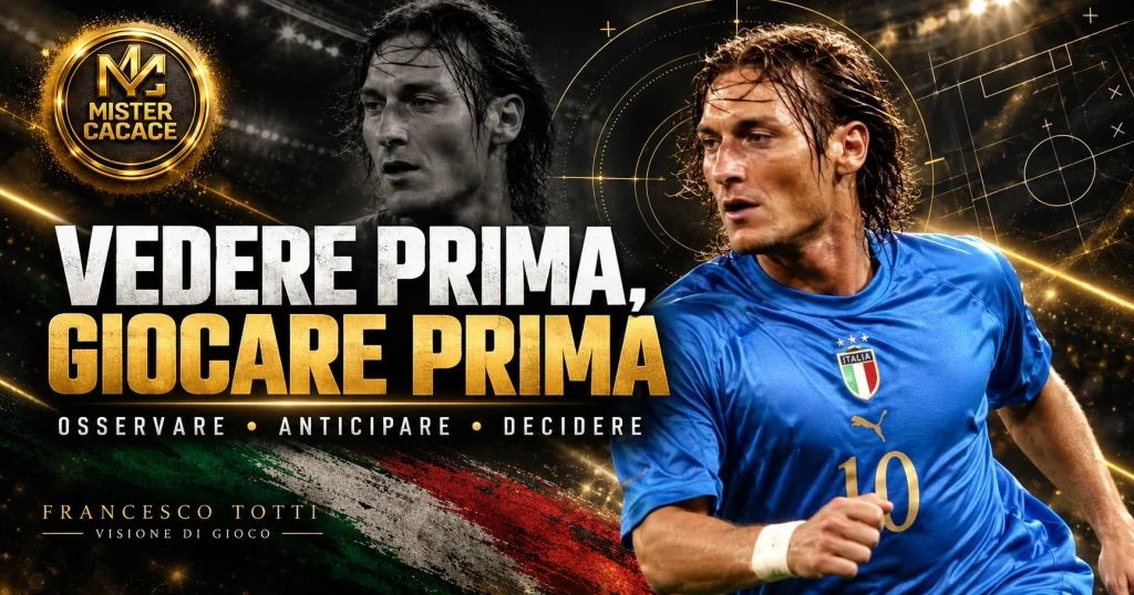 Francesco Totti: vedere prima, giocare prima, visione di gioco