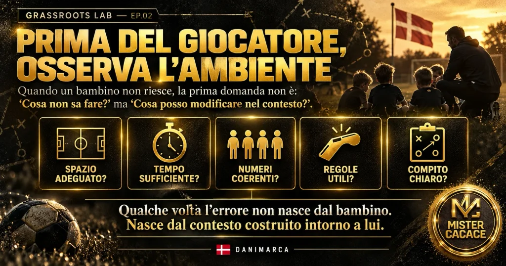 Adattare il calcio al bambino non significa semplificare il compito