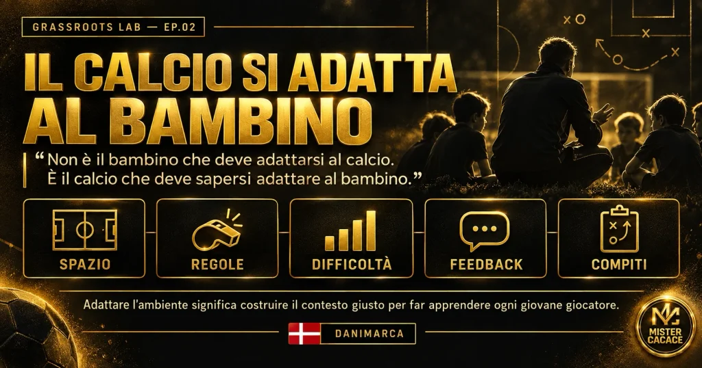 Adattare il calcio al bambino nel progetto danese A Part of the Team