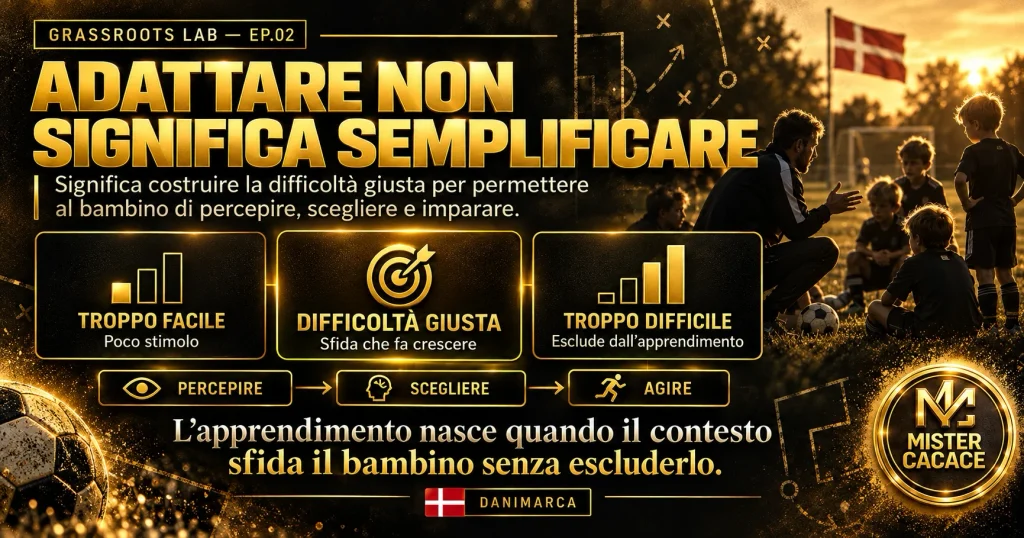 Sette variabili per adattare il calcio al bambino nella Scuola Calcio