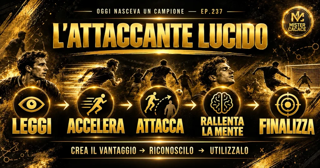 Sequenza dell’attaccante lucido: leggi accelera attacca rallenta la mente finalizza