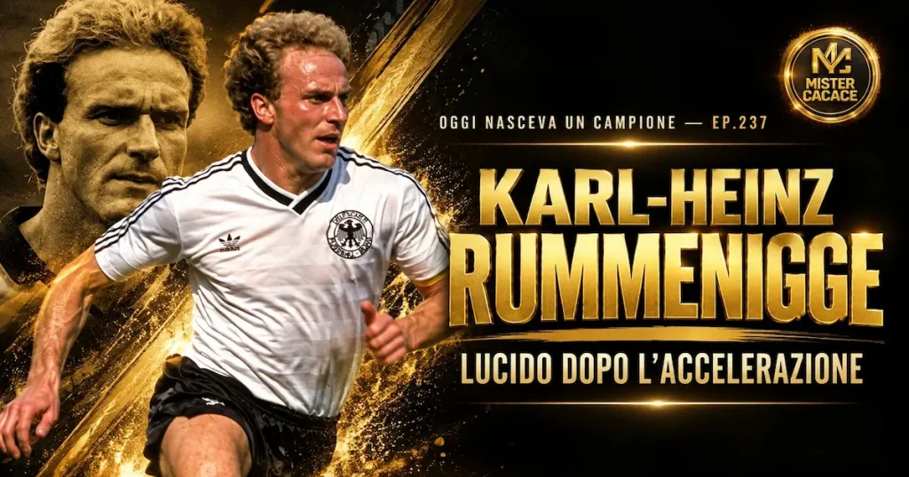 Karl-Heinz Rummenigge in azione – lucidità dopo l’accelerazione