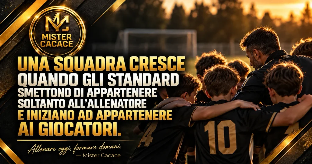 Standard condivisi e leadership nel calcio giovanile