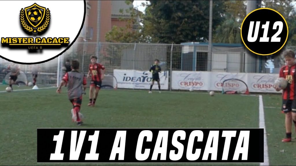 1v1 a cascata Esordienti U13 e transizione negativa: duelli consecutivi dal video di Mister Cacace