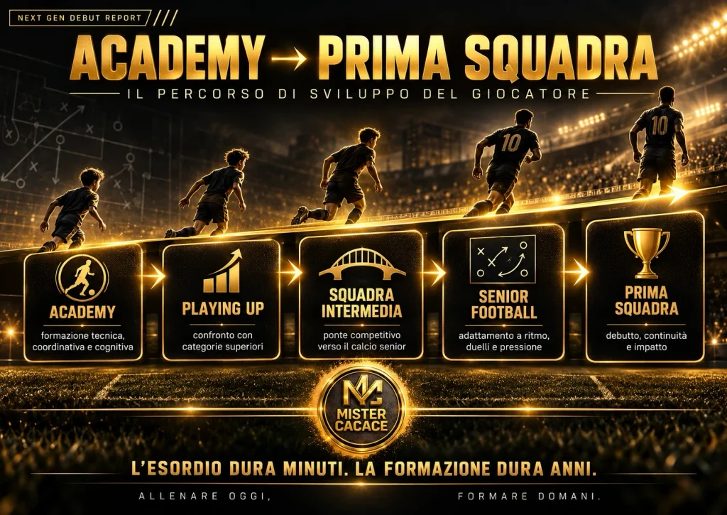 Percorso Academy verso Prima Squadra per giovani calciatori Under 18