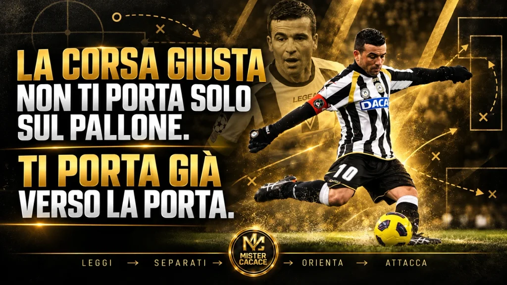 Antonio Di Natale e lo smarcamento: orientare la corsa verso la finalizzazione