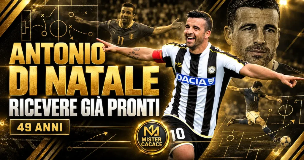 Antonio Di Natale e lo smarcamento: ricevere già pronti a finalizzare