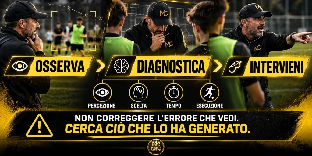 Coaching nel settore giovanile: diagnosi dell’errore tra percezione, scelta, tempo ed esecuzione