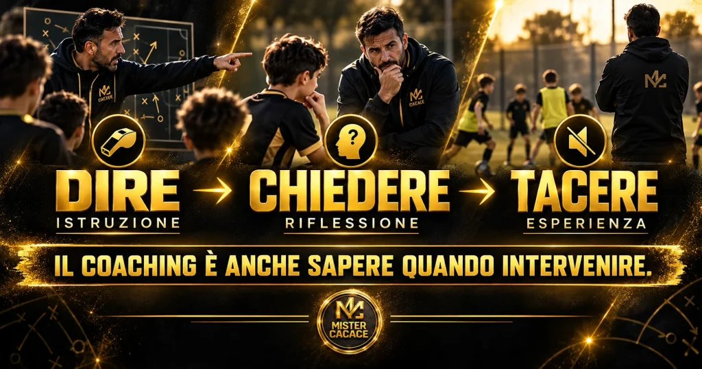 Coaching nel settore giovanile: dire, chiedere o lasciare tempo al giocatore