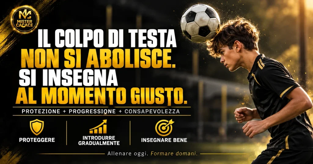 Colpo di testa nel calcio giovanile: protezione, progressione e insegnamento