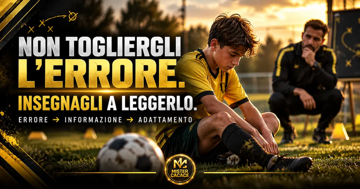 Errore e apprendimento nel calcio giovanile - Mister Cacace