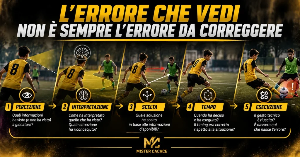 Errore e apprendimento nel calcio giovanile: percezione, scelta ed esecuzione