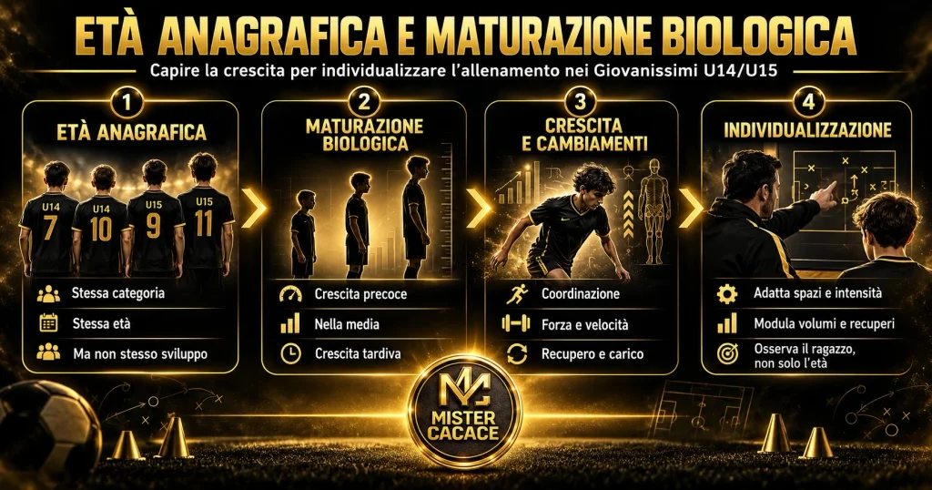 Allenamento Giovanissimi U14 U15 e differenze nella maturazione biologica