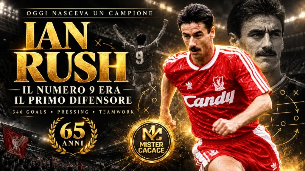 Ian Rush e il pressing: il leggendario numero 9 del Liverpool, protagonista dell'analisi sul centravanti come primo difensore.