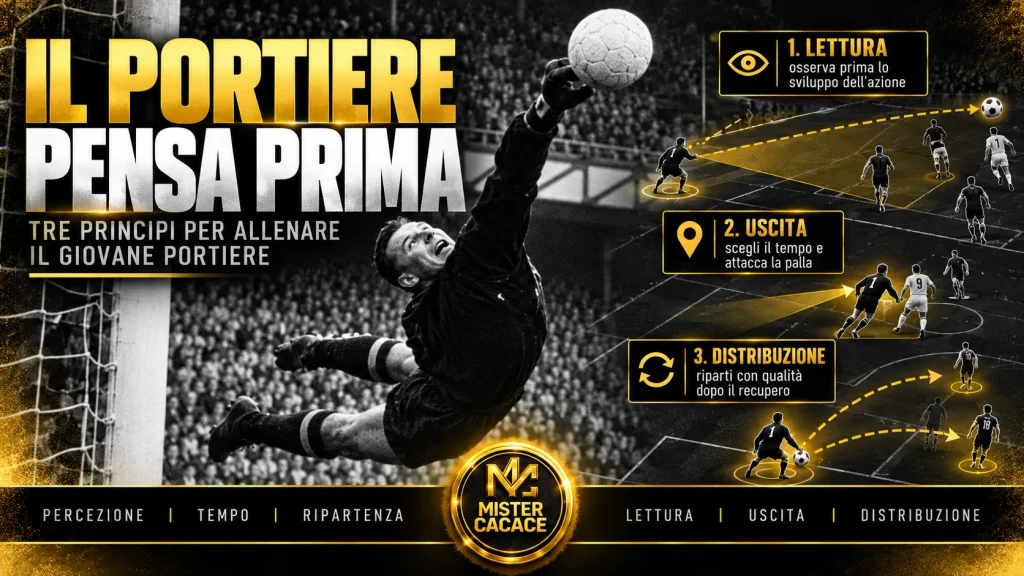 Lev Yashin e tre principi per allenare il giovane portiere: lettura, uscita e distribuzione.