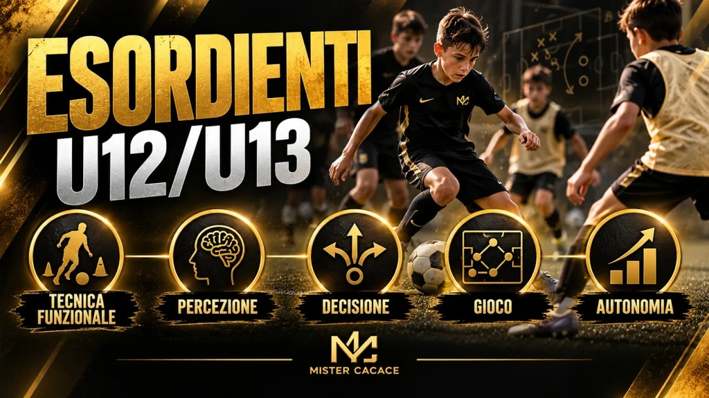 Libri per allenare gli Esordienti U12 U13 tra tecnica percezione decisione gioco e autonomia