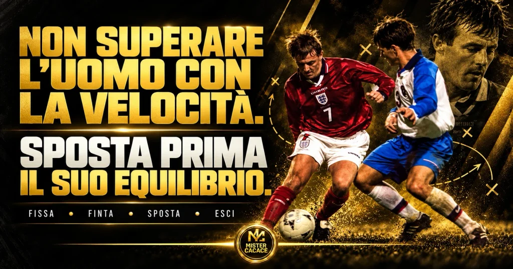 Matthew Le Tissier e il dribbling: spostare l’equilibrio del difensore prima dell’uscita