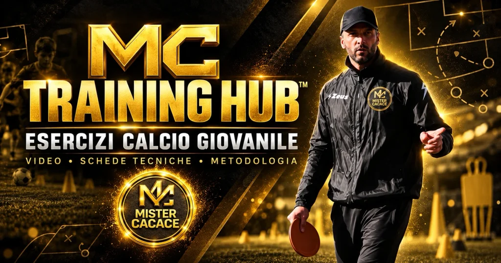 Esercizi calcio giovanile nel MC Training Hub di Mister Cacace