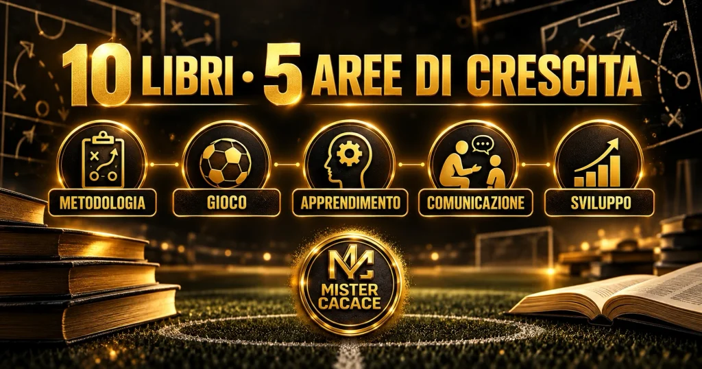 Migliori libri per allenatori di calcio giovanile divisi per metodologia apprendimento comunicazione e sviluppo