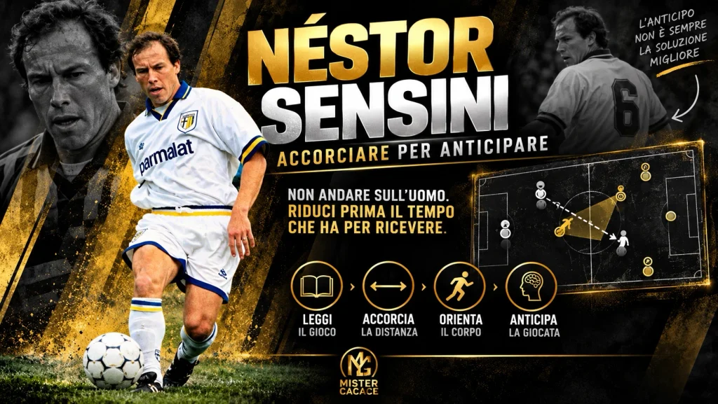 Néstor Sensini e l’anticipo: accorciare per ridurre il tempo di ricezione