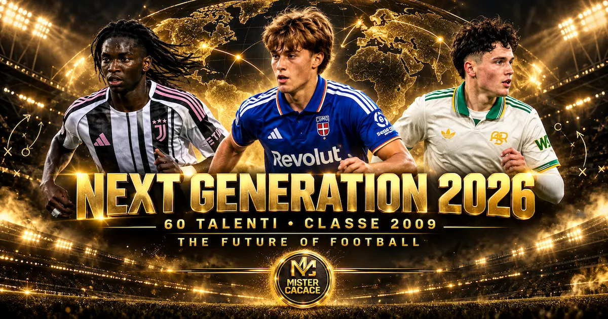 Next Generation 2026, i 60 talenti classe 2009 scelti dal Guardian, analisi Mister Cacace