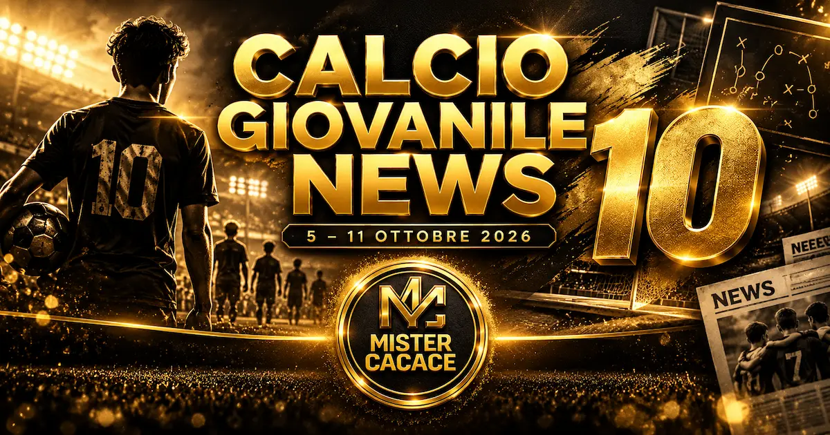 Notizie calcio giovanile, le 10 principali novità dal 5 all'11 ottobre 2026 su FIFA, academy, Pulcini ed Esordienti.