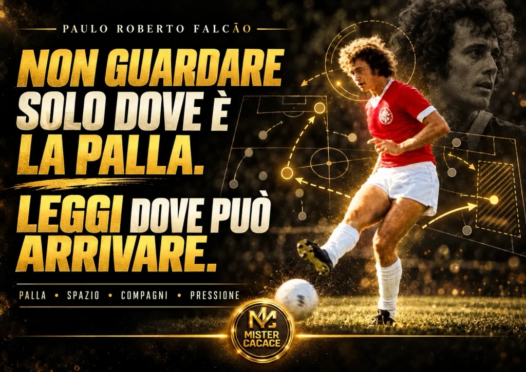 Paulo Roberto Falcão e la visione di gioco: leggere dove può arrivare il pallone