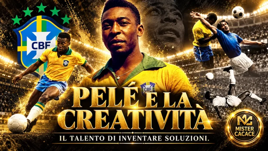 Pelé e la creatività nel calcio giovanile: il talento di inventare soluzioni attraverso tecnica, percezione e decisione.