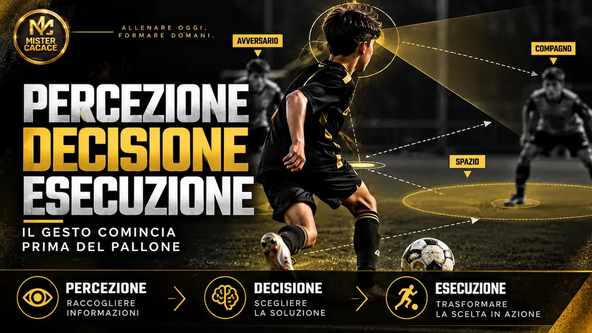 Percezione decisione esecuzione nel calcio giovanile – Mister Cacace