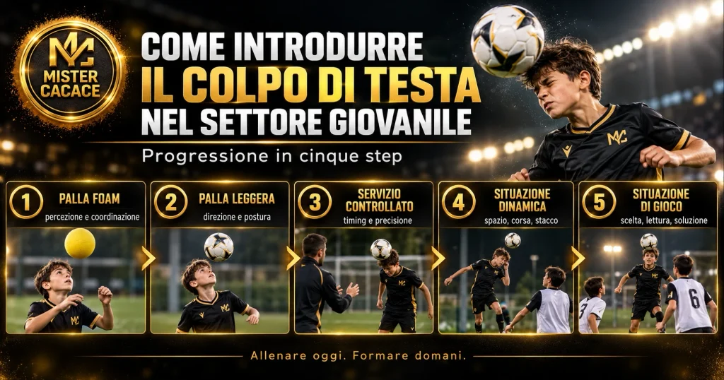 Progressione per insegnare il colpo di testa nel settore giovanile