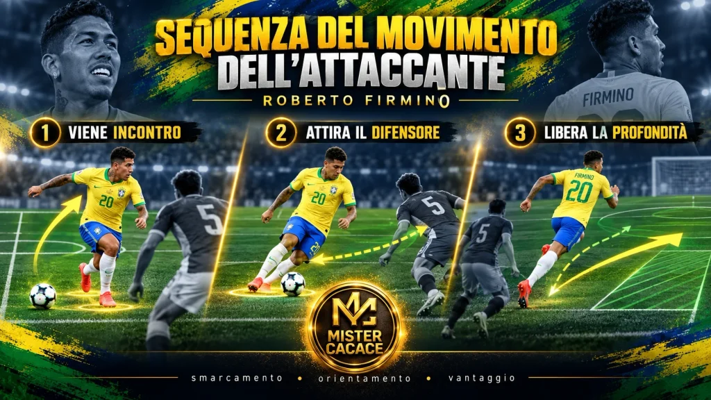 Roberto Firmino: sequenza del movimento dell’attaccante