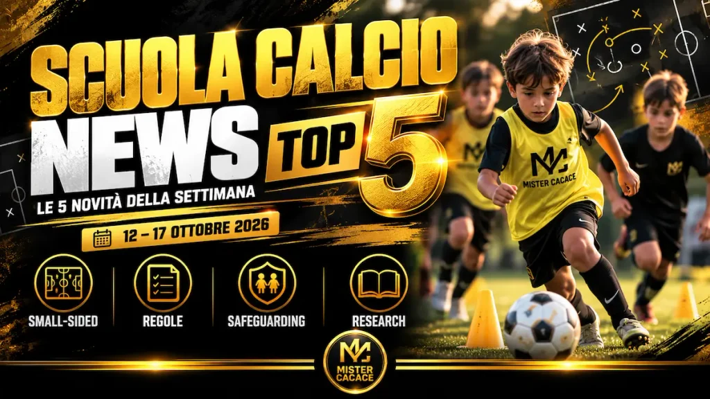 Scuola Calcio News, le 5 principali novità dal 12 al 17 ottobre 2026 per Piccoli Amici, Primi Calci, Pulcini ed Esordienti