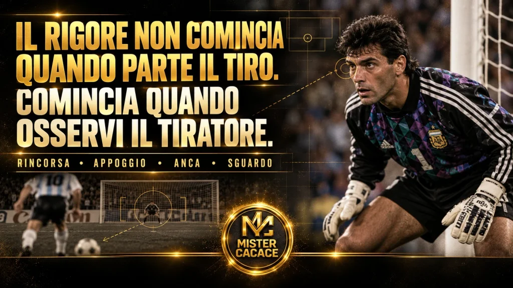 Sergio Goycochea e i rigori: osservare il tiratore prima della conclusione