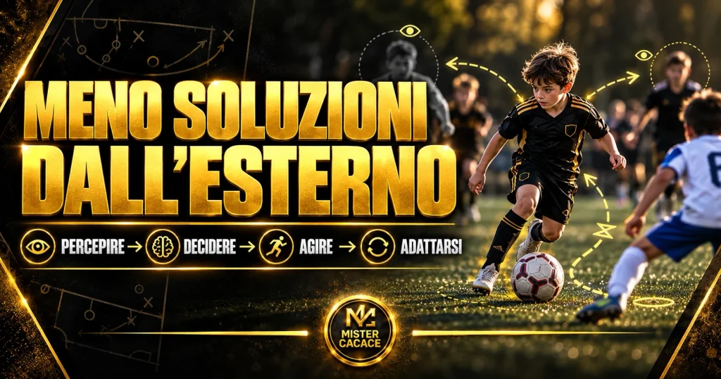 Silenzio dell’adulto come spazio per percezione decisione ed autonomia nel calcio giovanile