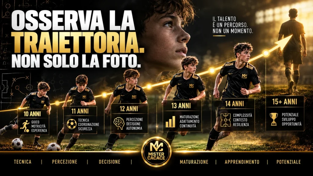 Valutare la traiettoria di sviluppo del talento nel calcio giovanile