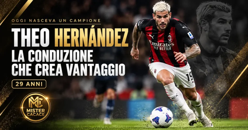 Theo Hernández terzino in conduzione e attacco dello spazio