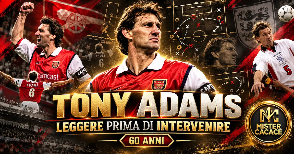 Tony Adams e la difesa: leggere prima di intervenire