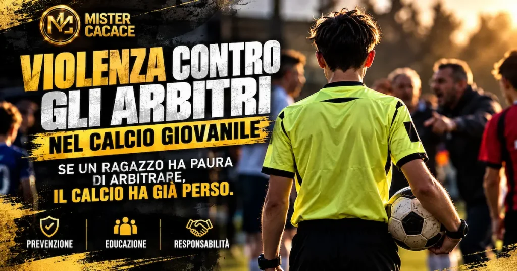 Violenza contro gli arbitri nel calcio giovanile e tutela dei giovani direttori di gara