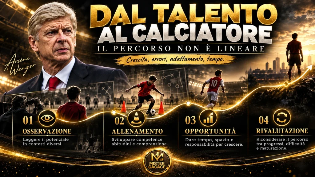 Sviluppo del talento nel calcio giovanile: osservazione, allenamento, opportunità e rivalutazione.
